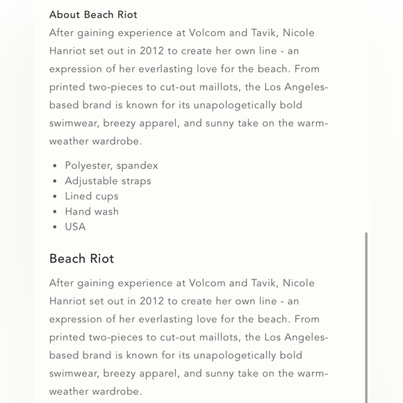 Beach Riot Alexis Rib Colorblock Bikini Top NWOT - Picture 9 of 9